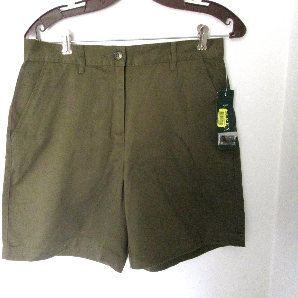 Lauren Shorts NWT Size 4  Olive Green